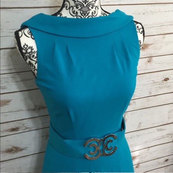 Cache Dresses & Skirts - Pre Loved Caché Blue Green Dress